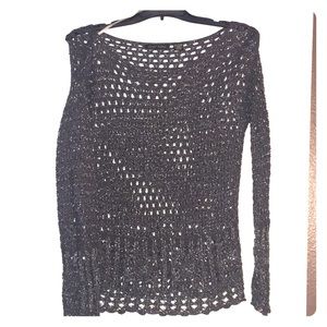 Cute gray and silver sweater, just needs a top